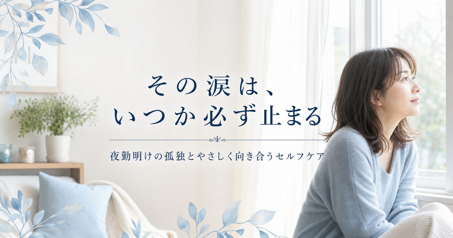 その涙は、いつか必ず止まる｜夜勤明けの孤独とやさしく向き合うセルフケア