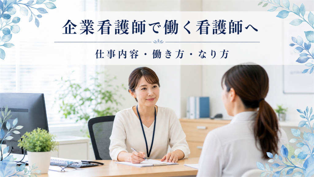 企業看護師・産業保健で働く看護師へ｜仕事内容・働き方・なり方