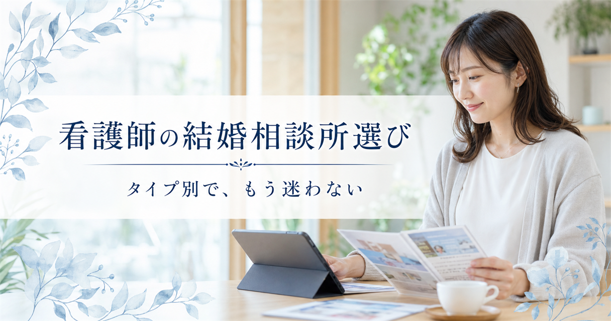 看護師の結婚相談所選び｜タイプ別で、もう迷わない
