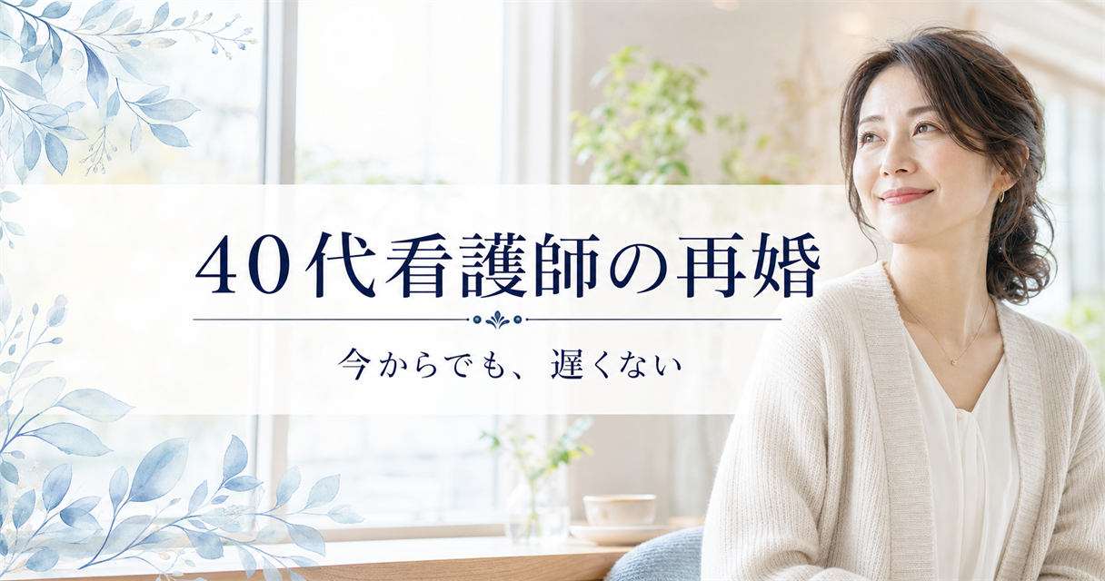 40代看護師の再婚|今からでも、遅くない